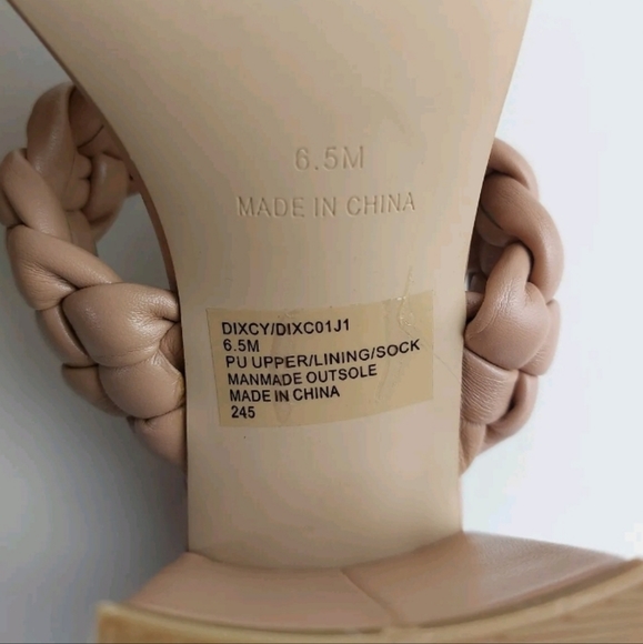 Madden girl womens heels open toe Sandals mule brawn size 6.5M - Picture 6 of 6